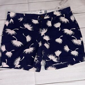 Women's Size 2 Navy Floral Design Shorts, Summer Shorts, Casual Shorts, Cute